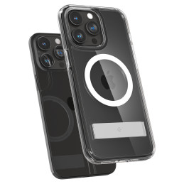 
Ultra Hybrid S MagSafe dėklas su stovu iPhone 15 Pro, skaidrus
