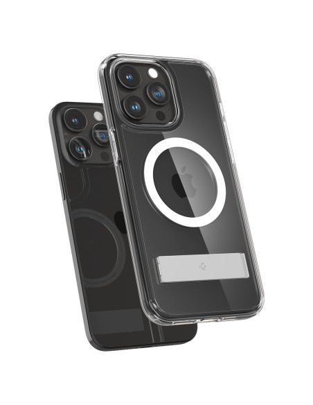 
Ultra Hybrid S MagSafe dėklas su stovu iPhone 15 Pro, skaidrus
