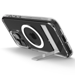 
Ultra Hybrid S MagSafe dėklas su stovu iPhone 15 Pro, skaidrus
