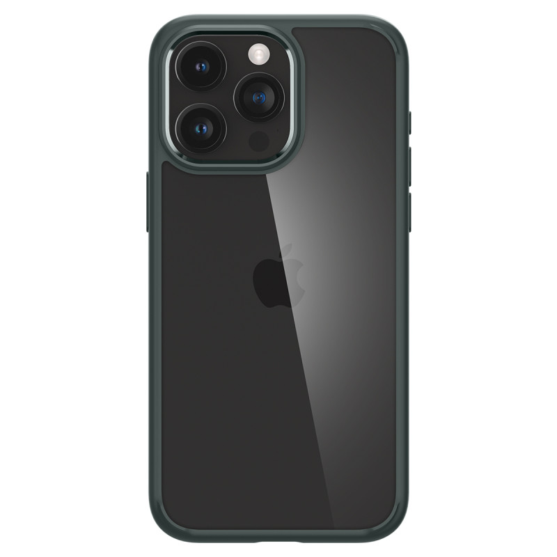 Ultra Hybrid dėklas skirtas iPhone 15 Pro Max, tamsiai žalias