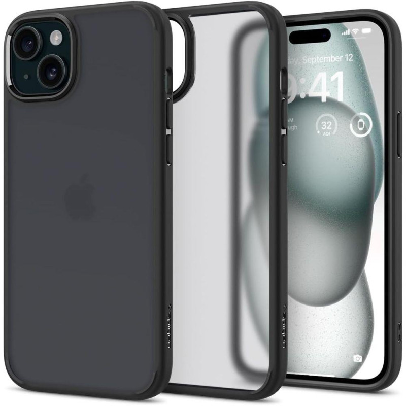 
Ultra Hybrid dėklas skirtas iPhone 15, skaidrus ir juodas
