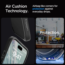 
Ultra Hybrid dėklas skirtas iPhone 15 Pro, skaidrus ir juodas
