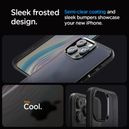 
Ultra Hybrid dėklas skirtas iPhone 15 Pro Max, skaidrus ir juodas
