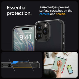 
Ultra Hybrid dėklas skirtas iPhone 15 Pro Max, skaidrus ir juodas
