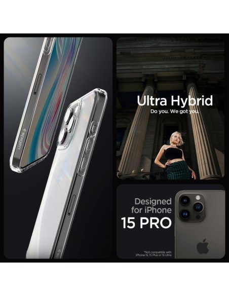 Ultra Hybrid dėklas skirtas iPhone 15 Pro, skaidrus
 
Ultra Hybrid dėklas skirtas iPhone 15 Pro, skaidrus