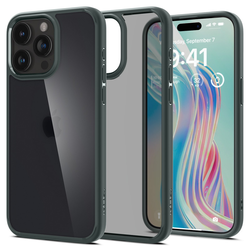 Ultra Hybrid dėklas, skirtas iPhone 15 Pro Max, tamsiai žalias
Ultra Hybrid dėklas, skirtas iPhone 15 Pro Max, tamsiai žalias