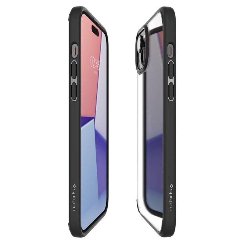 Ultra Hybrid dėklas skirtas iPhone 15, matinė juoda