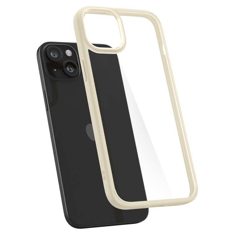 Ultra Hybrid dėklas iPhone 15, smėlio spalvos