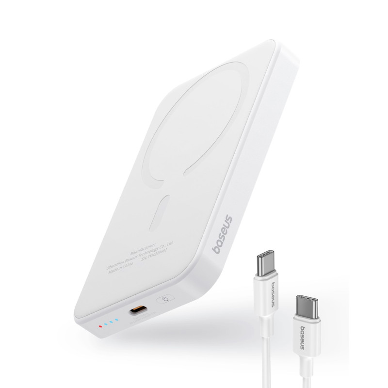 Mini maitinimo blokas 5000mAh 20W + USB-C laidas 20V / 3A baltas