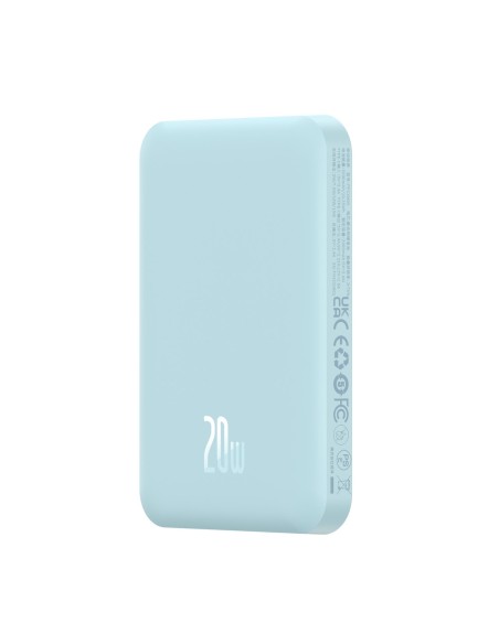 
Mini maitinimo blokas 5000mAh 20W + USB-C laidas 20V / 3A mėlynas
