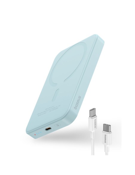
Mini maitinimo blokas 5000mAh 20W + USB-C laidas 20V / 3A mėlynas
