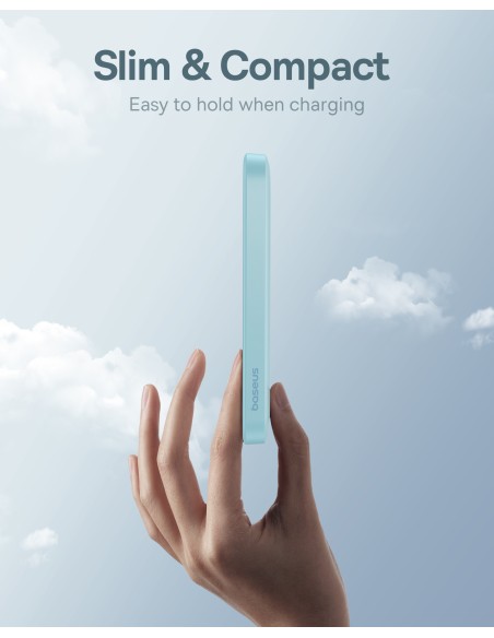 
Mini maitinimo blokas 5000mAh 20W + USB-C laidas 20V / 3A mėlynas
