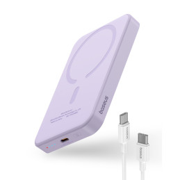 
Mini maitinimo blokas 5000mAh 20W + USB-C laidas 20V / 3A violetinė
