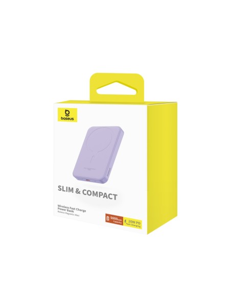 Mini maitinimo blokas 5000mAh 20W + USB-C laidas 20V / 3A violetinė
 
Mini maitinimo blokas 5000mAh 20W + USB-C laidas 20V / 3A violetinė