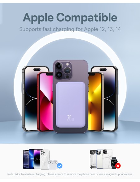 Mini maitinimo blokas 5000mAh 20W + USB-C laidas 20V / 3A violetinė
 
Mini maitinimo blokas 5000mAh 20W + USB-C laidas 20V / 3A violetinė