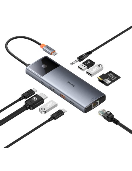 11in1 HUB adapteris USB-C prie USB-C PD USB-C 3x USB-A HDMI AUX RJ-45 SD TF pilka
 
11in1 HUB adapteris USB-C prie USB-C PD USB-C 3x USB-A HDMI AUX RJ-45 SD TF pilka