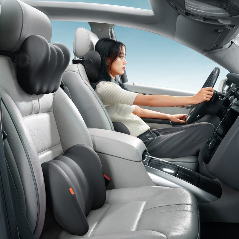 ComfortRide automobilinė pagalvė su formos atmintimi, juoda