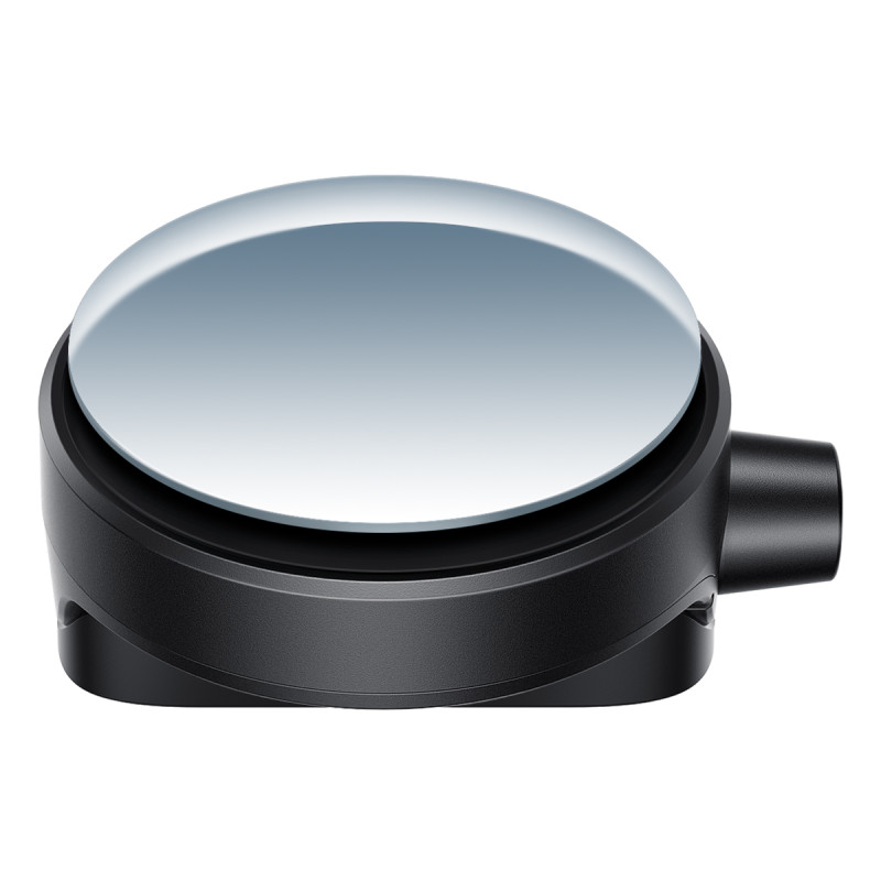 
SafeRide plataus kampo galinio vaizdo veidrodis su apsauginiu plaktuku, juodas
