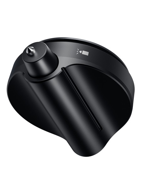 
SafeRide plataus kampo galinio vaizdo veidrodis su apsauginiu plaktuku, juodas
