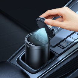 
Automobilinė peleninė su LED apšvietimu Premium 2 Series juoda
