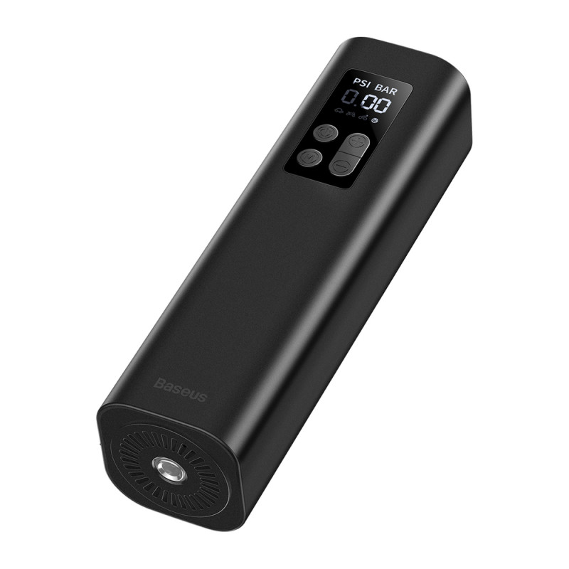 Mini automobilio kompresoriaus padangos siurblys cigarečių degiklio lizdui juodas