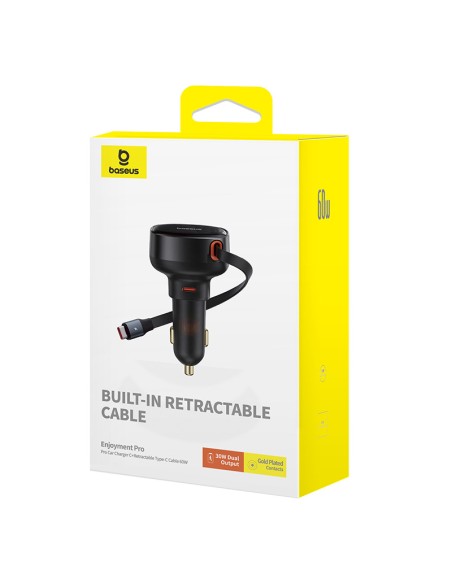 Enjoyment Pro automobilinis įkroviklis su ištraukiamu USB-C laidu 60W, juodas
 
Enjoyment Pro automobilinis įkroviklis su ištraukiamu USB-C laidu 60W, juodas