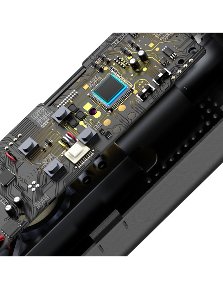 Mini automobilio kompresoriaus padangos siurblys cigarečių degiklio lizdui juodas