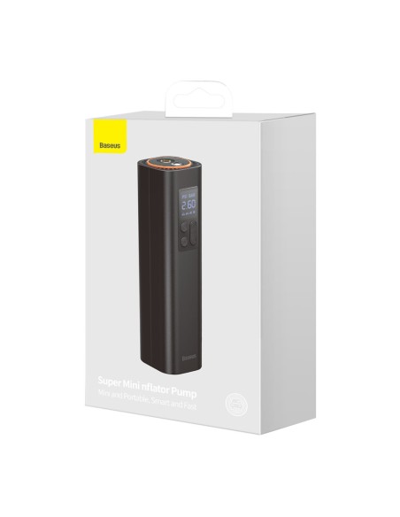 Mini automobilio kompresoriaus padangos siurblys cigarečių degiklio lizdui juodas