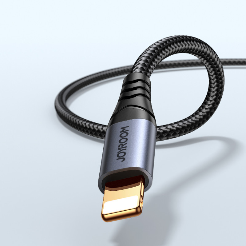Stereo garso laidas iPhone iPad AUX 3,5 mm mini lizdas - Lightning 1,2 m juodas