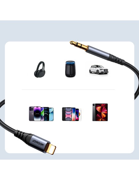Stereo garso laidas iPhone iPad AUX 3,5 mm mini lizdas - Lightning 1,2 m juodas
 
Stereo garso laidas iPhone iPad AUX 3,5 mm mini lizdas - Lightning 1,2 m juodas