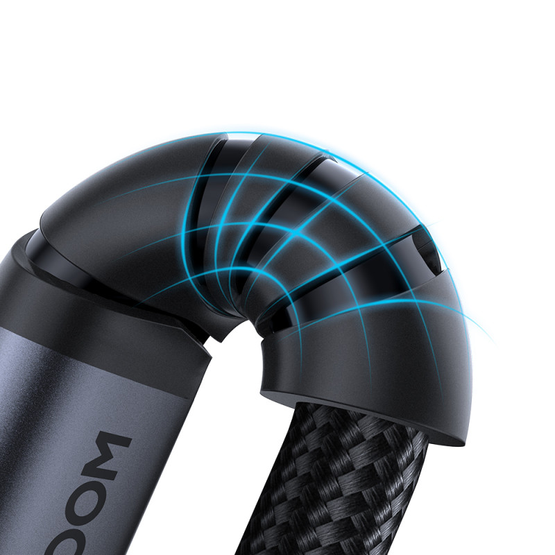 Stereo garso laidas telefonui AUX 3,5 mm mini lizdas - USB-C 1,2 m juodas