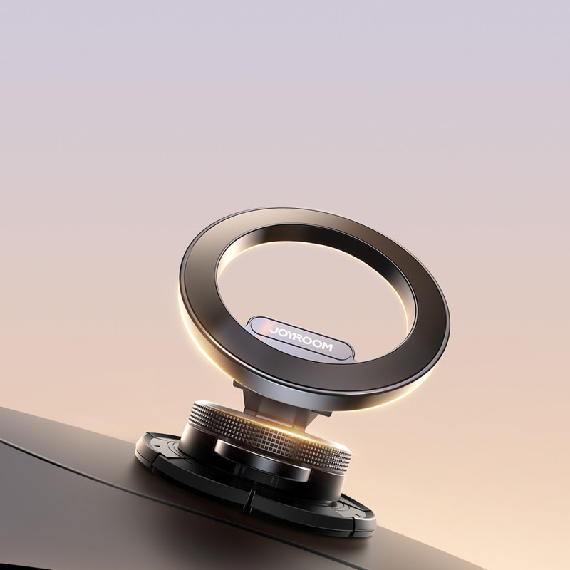 Magnetinis automobilinio telefono laikiklis prietaisų skydelyje, pilkas