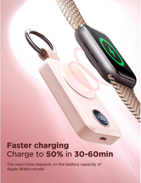 Mini Powerbank raktų pakabukas 2000mAh 3W su Apple Watch įkrovikliu, rožinė
 
Mini Powerbank raktų pakabukas 2000mAh 3W su Apple Watch įkrovikliu, rožinė
