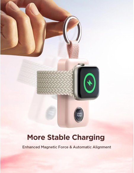 Mini Powerbank raktų pakabukas 2000mAh 3W su Apple Watch įkrovikliu, rožinė
 
Mini Powerbank raktų pakabukas 2000mAh 3W su Apple Watch įkrovikliu, rožinė
