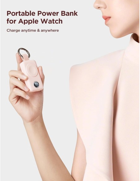Mini Powerbank raktų pakabukas 2000mAh 3W su Apple Watch įkrovikliu, rožinė
 
Mini Powerbank raktų pakabukas 2000mAh 3W su Apple Watch įkrovikliu, rožinė