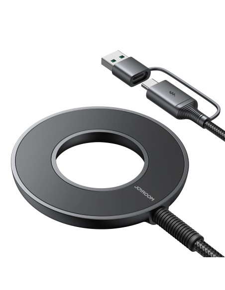 Belaidis magnetinis įkroviklis 15W su USB / USB-C laidu, juodas
 
Belaidis magnetinis įkroviklis 15W su USB / USB-C laidu, juodas