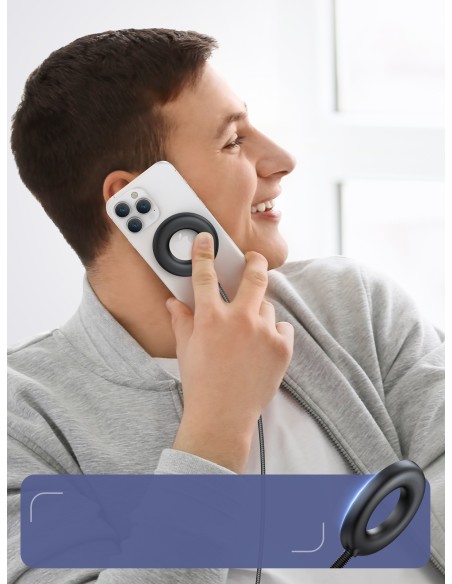 Belaidis magnetinis įkroviklis 15W su USB / USB-C laidu, juodas
 
Belaidis magnetinis įkroviklis 15W su USB / USB-C laidu, juodas