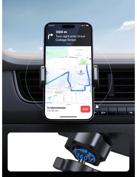 Automobilinio telefono laikiklis orlaidei, juodas
 
Automobilinio telefono laikiklis orlaidei, juodas