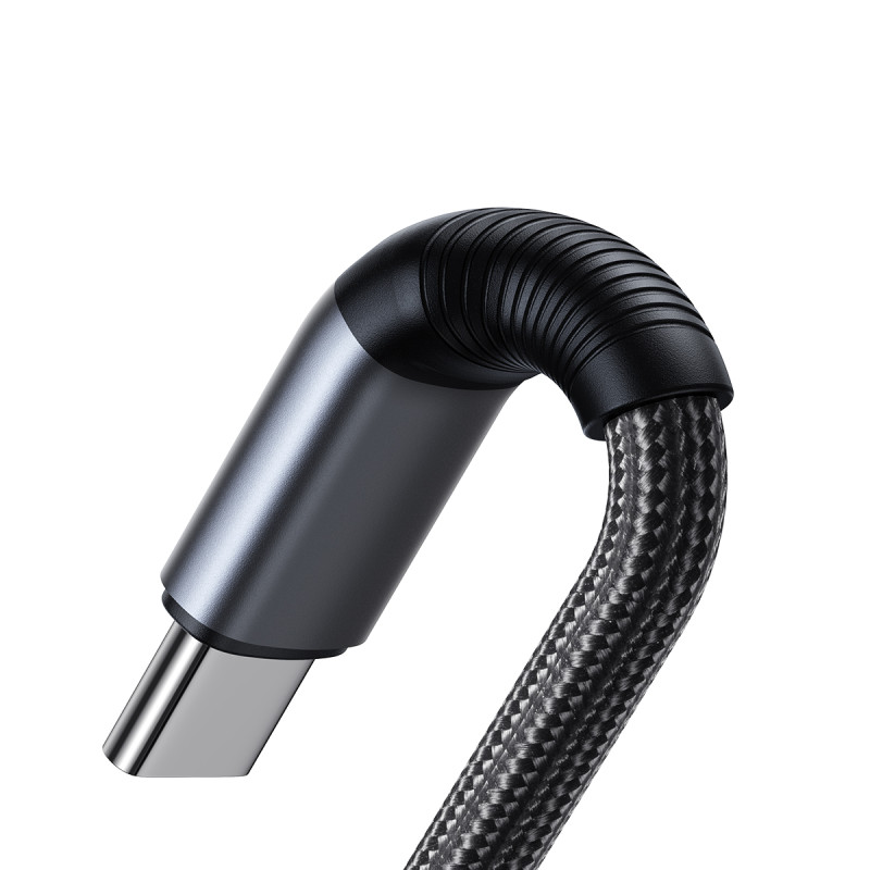 2in1 Speedy Series USB-C – USB-C / iPhone Lightning kabelis 100W 1,5m juodas