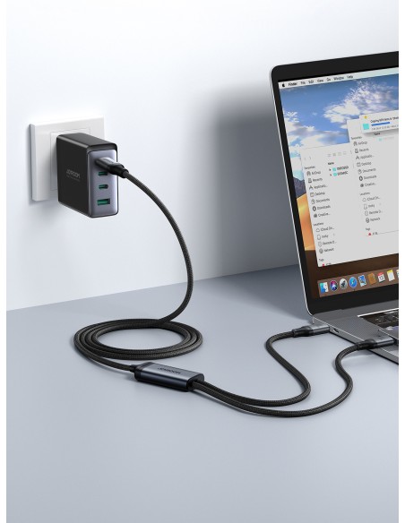 2in1 Speedy Series USB-C – USB-C / iPhone Lightning kabelis 100W 1,5m juodas
 
2in1 Speedy Series USB-C – USB-C / iPhone Lightning kabelis 100W 1,5m juodas