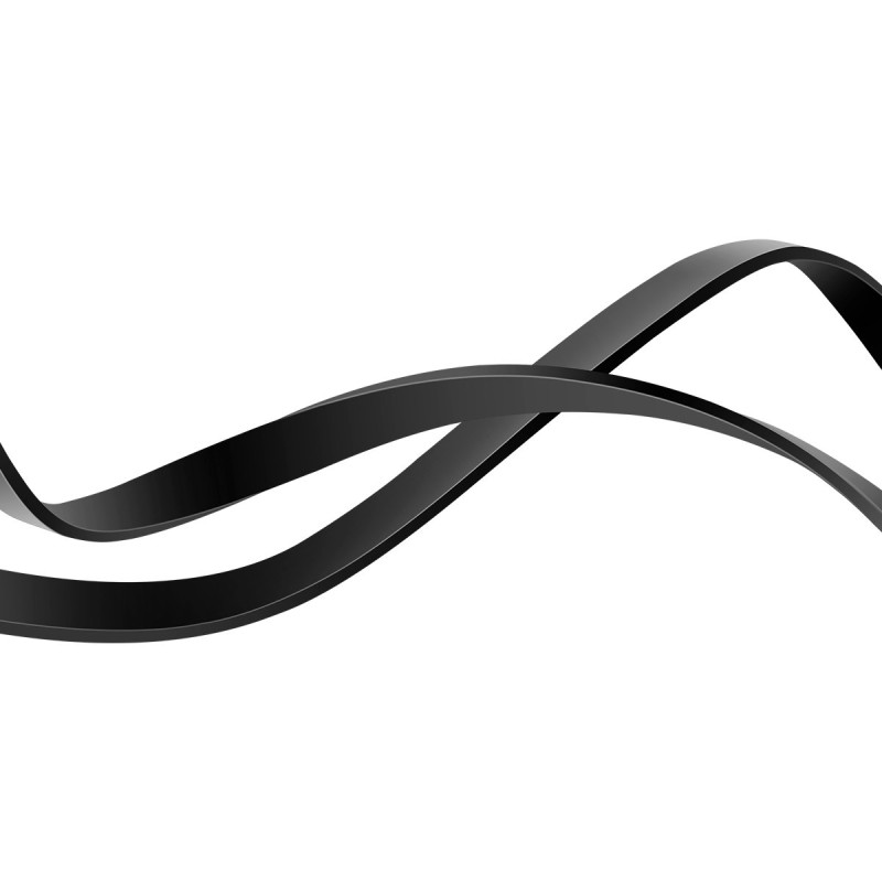 Ištraukiamas kabelis 3in1 USB-C microUSB + iPhone Lightning + USB-C 3.5A 1.1m juodas