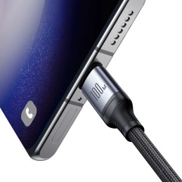 
2in1 Speedy Series USB-C – 2x USB-C laidas, 1,5 m juodas
