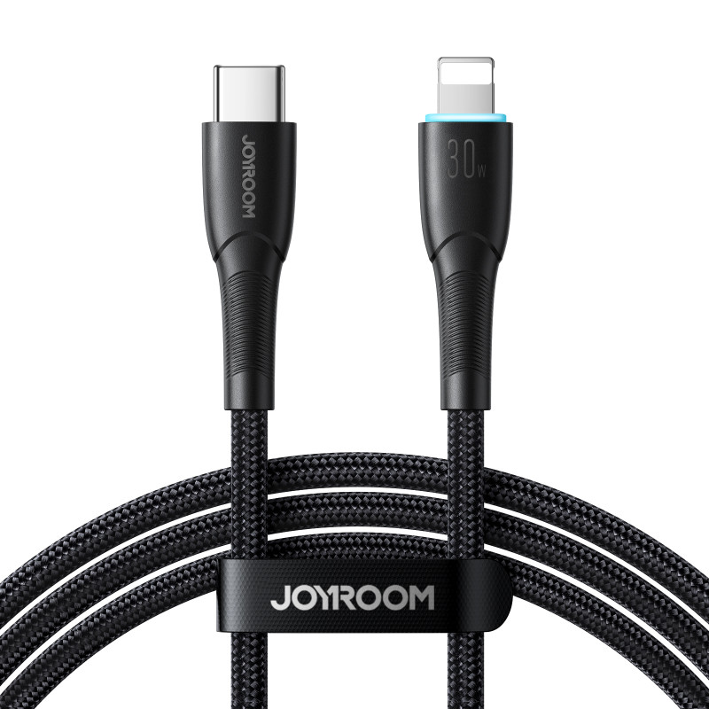 
Kabelis iPhone Starry Series USB-C - Lightning 30W 1m juodas
