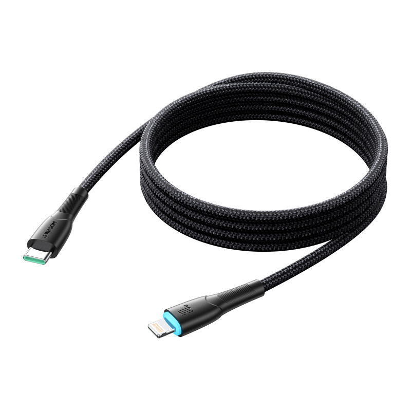 Kabelis iPhone Starry Series USB-C - Lightning 30W 1m juodas