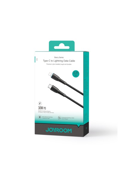 Kabelis iPhone Starry Series USB-C - Lightning 30W 1m juodas
 
Kabelis iPhone Starry Series USB-C - Lightning 30W 1m juodas