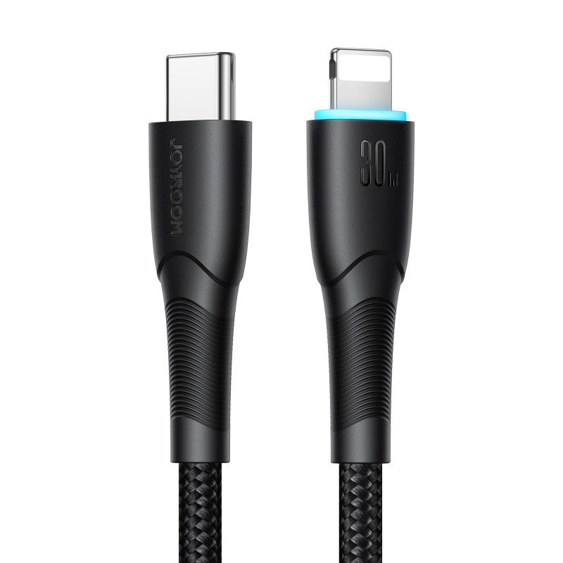 Kabelis iPhone Starry Series USB-C - Lightning 30W 1m juodas