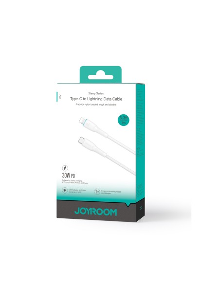 Kabelis iPhone Starry Series USB-C - Lightning 30W 1m baltas
 
Kabelis iPhone Starry Series USB-C - Lightning 30W 1m baltas