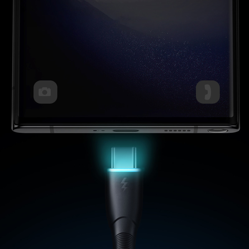 Starry Series USB-A - USB-C 3A kabelis 1m juodas