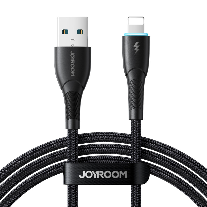 
Kabelis iPhone Starry Series USB-A - Lightning 3A 1m juodas
