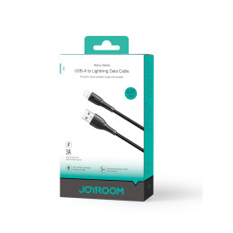 
Kabelis iPhone Starry Series USB-A - Lightning 3A 1m juodas
